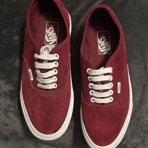 Vans burgundy suede Men's or Women Sneakers